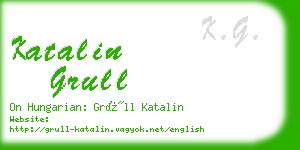 katalin grull business card